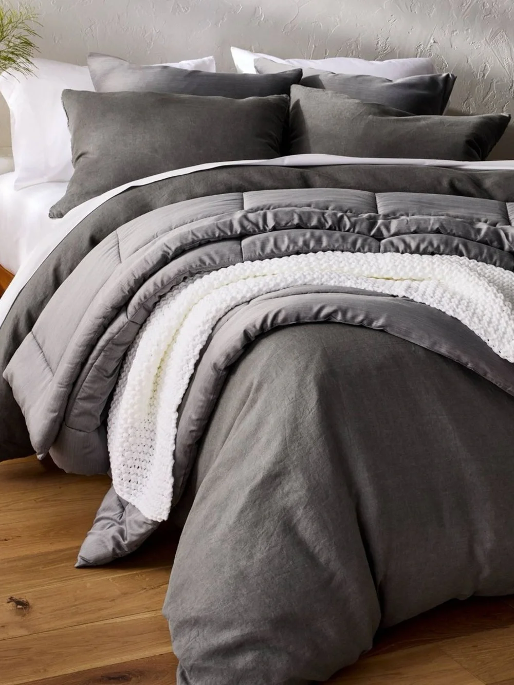 Queen 600 Thread Count Sateen Sheet Set White - Casaluna™